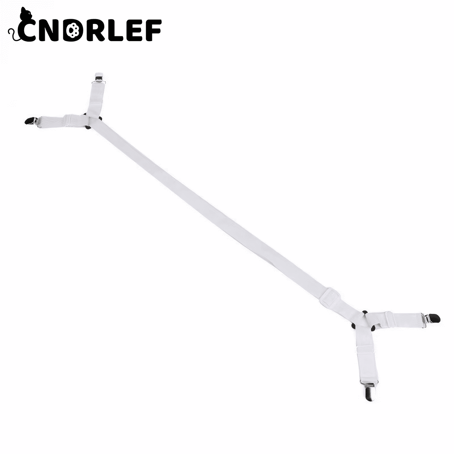 CNDRLEF Bed Sheet Straps 6PCS - Adjustable Elastic Fasteners for Full Size Mattress, Secure Corner Clips