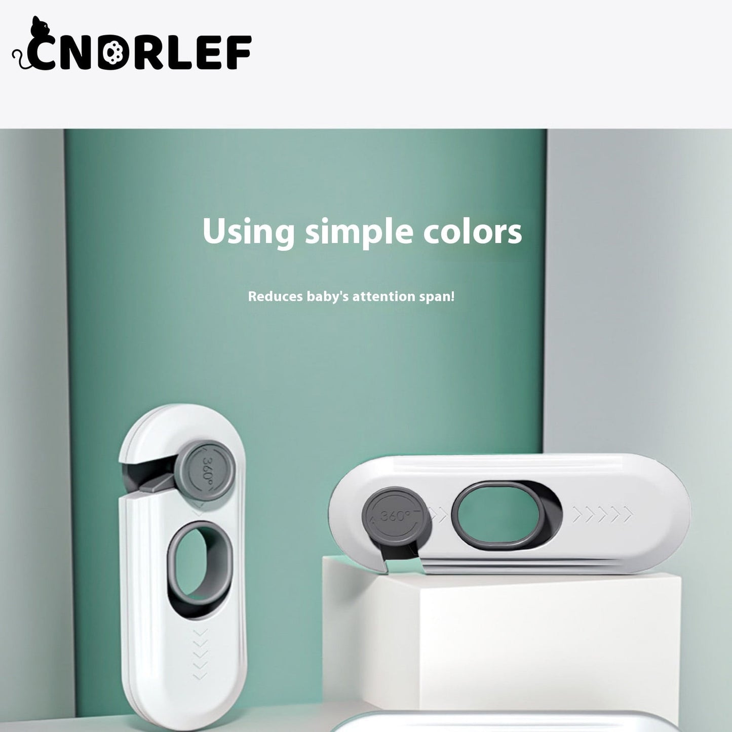 CNDRLEF Childproof Cabinet Locks 5 Pack - No Drill Adhesive Safety Latches for Cabinets, Drawers, Fridge, Pantry & Closet, Baby Proofing White