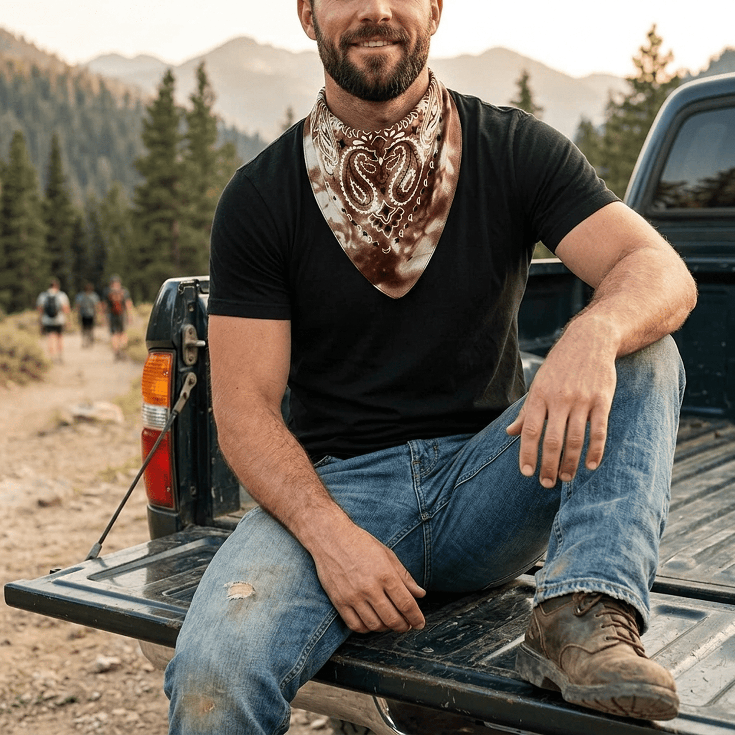 CNDRLEF 12 Pack Tie Dye Paisley Bandanas for Women Men, 100% Cotton 22 x 22 Inch Multicolor Head Scarf Hair Wrap Cowboy Bandana