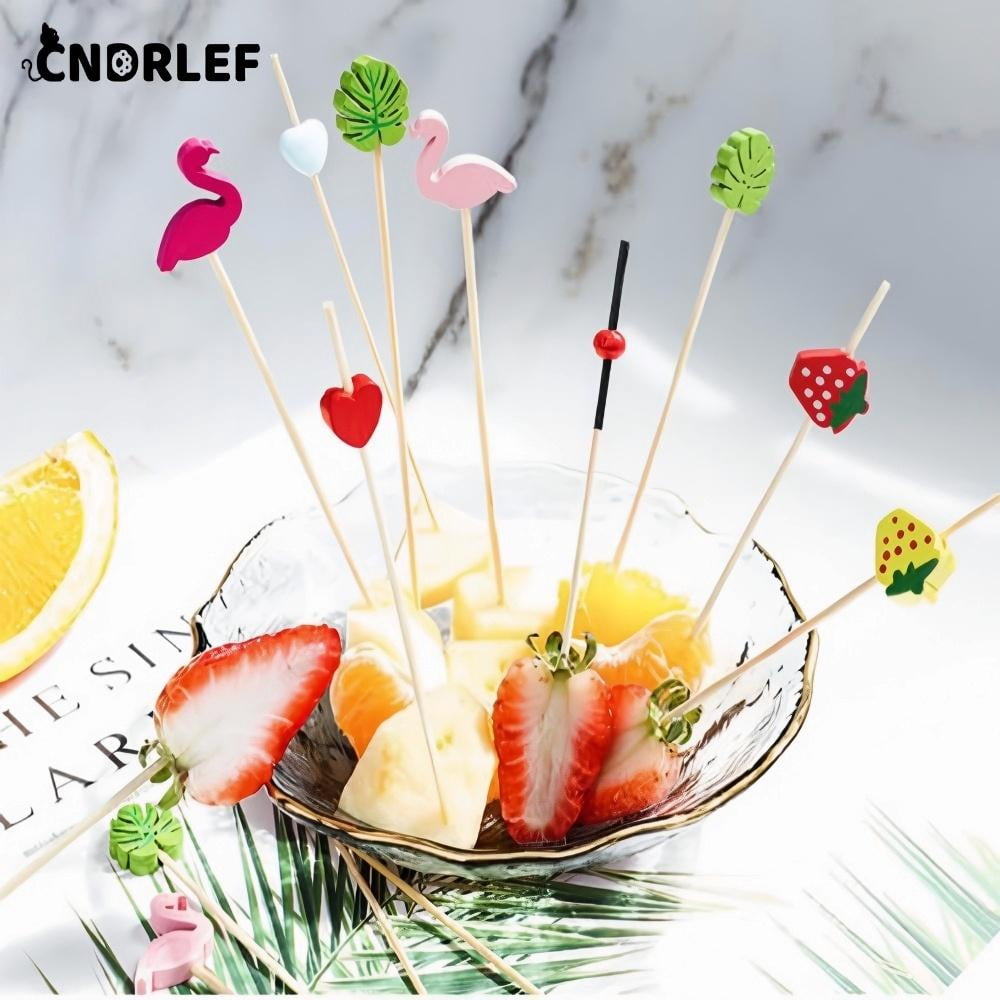 CNDRLEF Picks for Cocktail Appetizers Fruits Dessert,4.7" in 400 Counts,Colors may vary sculpt