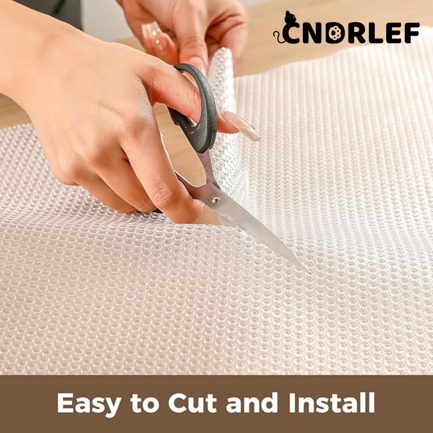 CNDRLEF  Shelf Liner,  Non-Adhesive Drawer & Cabinet Liner, Waterproof Oil Proof Non-Slip Mat, Easy to Cut for Kitchen, Fridge, Pantry, Bathroom, Cabinet Protector