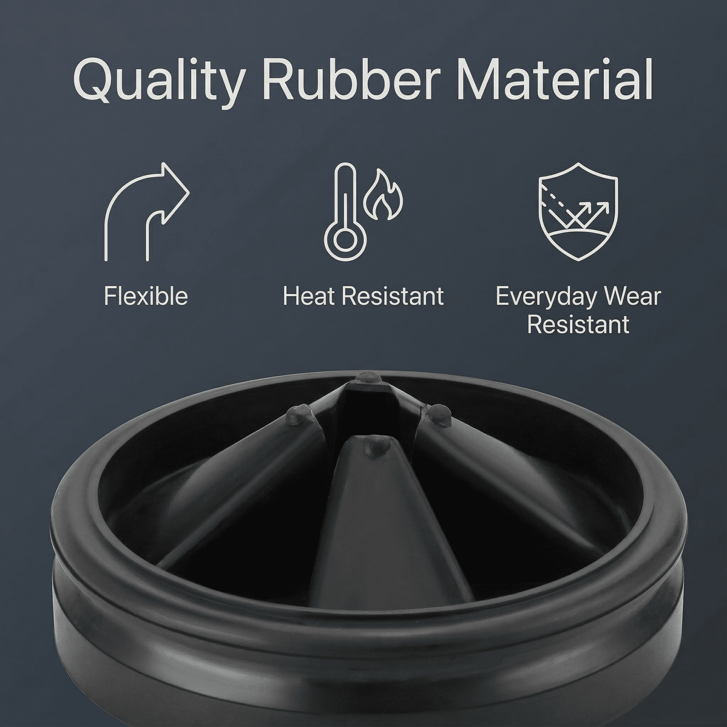CNDRLEF 3 3/8" Garbage Disposal Splash Guard 2 Pack, Removable Rubber Sink Baffle Replacement, Noise Reducing Quiet Collar, Black