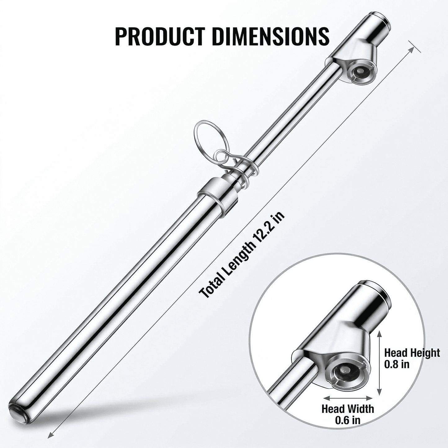 CNDRLEF Dual Head Tire Pressure Gauge 2 Pack with 8 Valve Caps, 10-150 PSI Heavy Duty Pencil Gauge for Car Truck SUV RV Motorcycle
