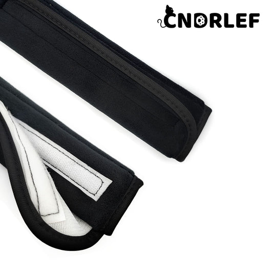 CNDRLEF Universal Car Seat Belt Cushion Pads (2-Pack) - Soft Comfort Shoulder Pad Cover for Adults, Anti-Slip & Anti-Chafing - Black