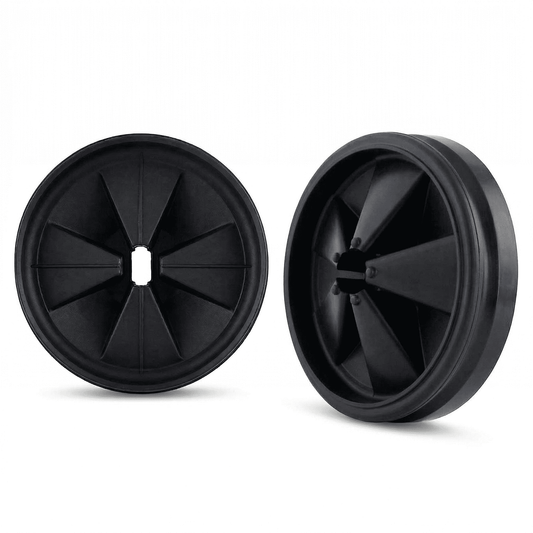 CNDRLEF 3 3/8" Garbage Disposal Splash Guard 2 Pack, Removable Rubber Sink Baffle Replacement, Noise Reducing Quiet Collar, Black