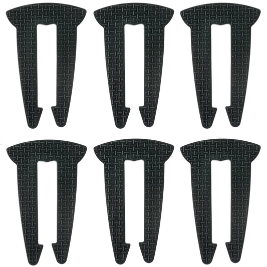 CNDRLEF 6-Pack Gas Stove Knob Locks for Child Safety, Tool-Free Silicone Oven Knob Covers, Heat-Resistant Baby Proofing Stove Locks, Prevent Accidental Touch (Black)