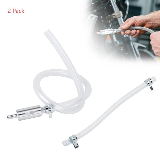 CNDRLEF 2-Pack Brake Bleeder Hose & Fluid Changer Kit with One-Way Valve - Universal Hydraulic Bleeding Tool for Car, Motorcycle, Bicycle Brake Systems