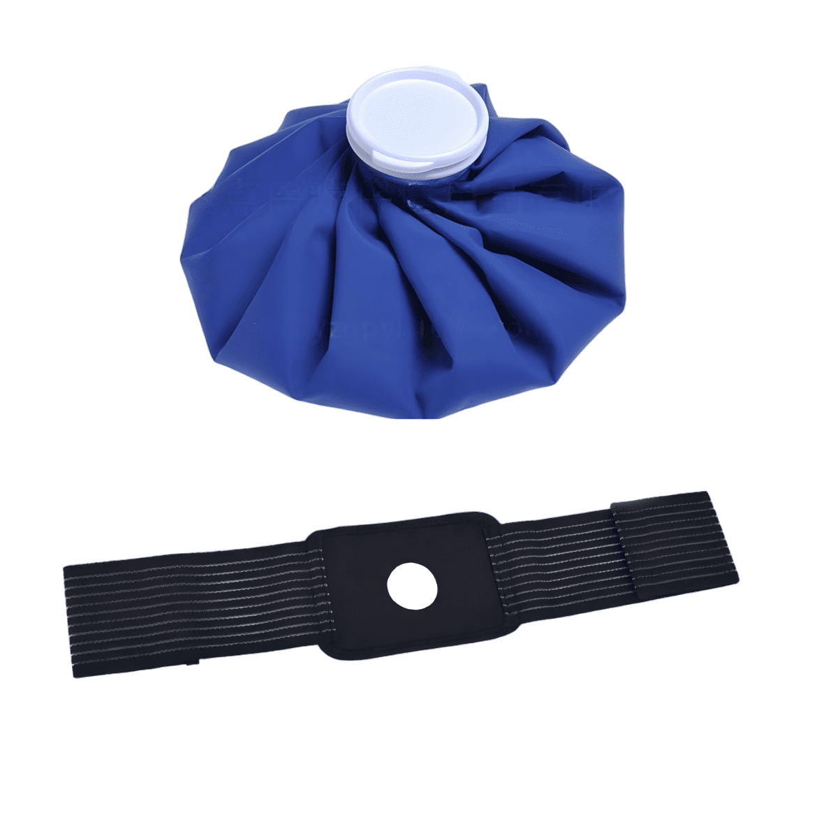 CNDRLEF Hot & Cold Compress Pack 9" - Deep Blue Reusable Ice Bag Wrap with 100cm Adjustable Strap for Pain Relief, Sprains & Swelling Relief