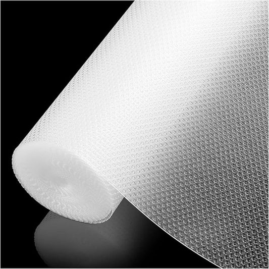 CNDRLEF  Shelf Liner,  Non-Adhesive Drawer & Cabinet Liner, Waterproof Oil Proof Non-Slip Mat, Easy to Cut for Kitchen, Fridge, Pantry, Bathroom, Cabinet Protector