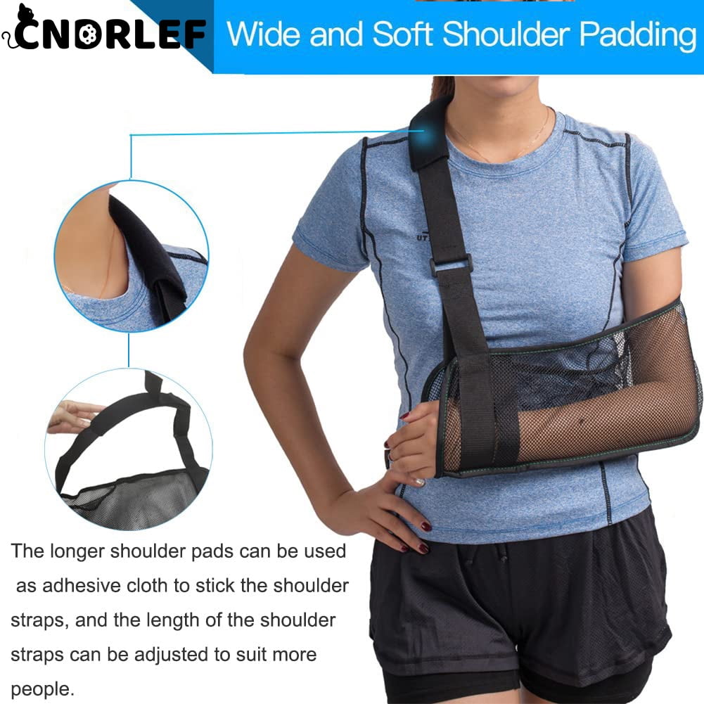 CNDRLEF Medical Shoulder Sling - Waterproof Shower Sling & Arm Immobilizer for Torn Rotator Cuff Support - Adjustable Left or Right Arm Brace