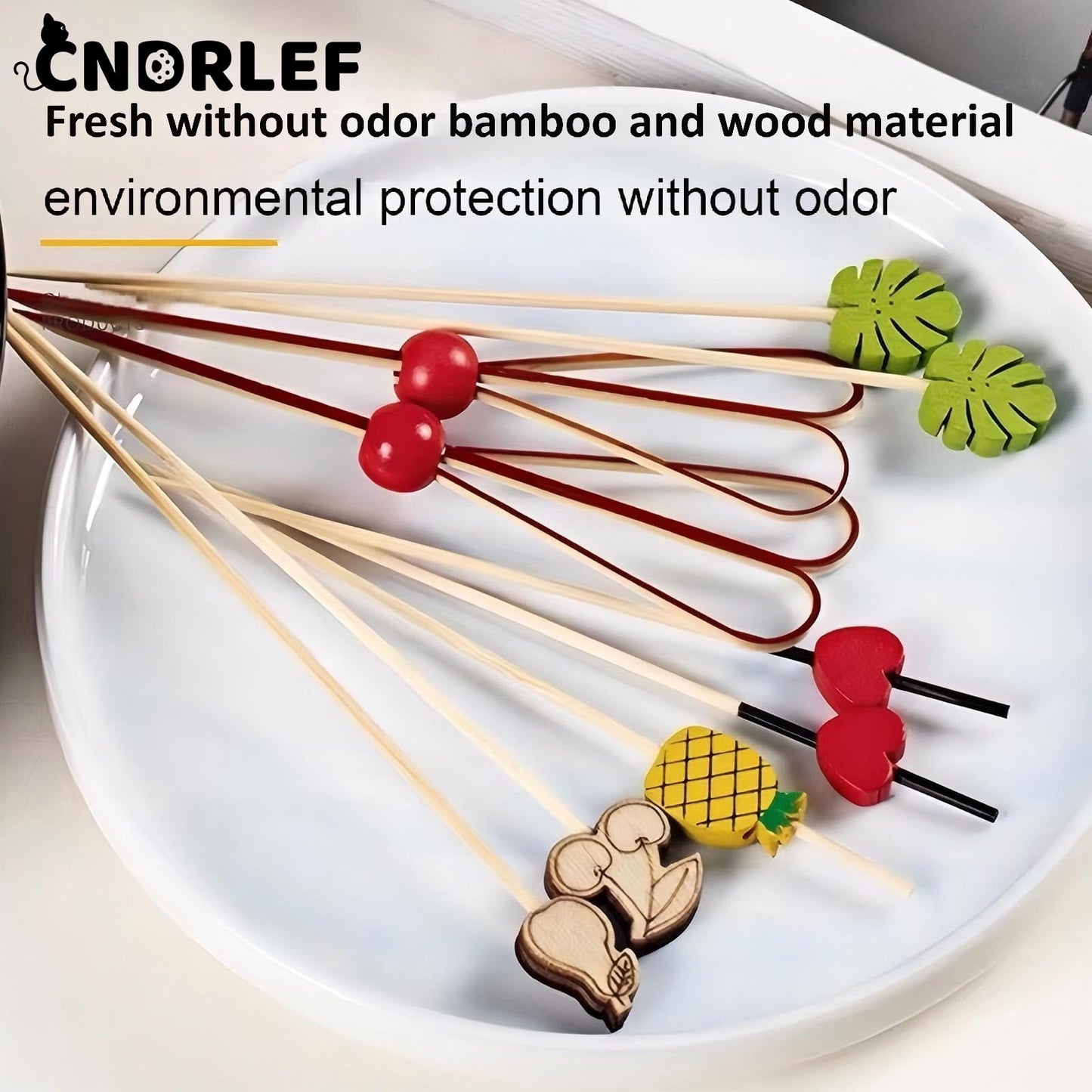 CNDRLEF Picks for Cocktail Appetizers Fruits Dessert,4.7" in 400 Counts,Colors may vary sculpt