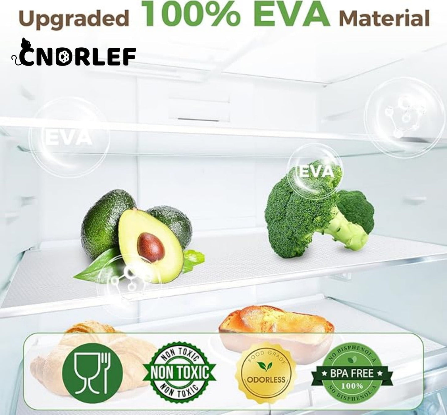 CNDRLEF  Shelf Liner,  Non-Adhesive Drawer & Cabinet Liner, Waterproof Oil Proof Non-Slip Mat, Easy to Cut for Kitchen, Fridge, Pantry, Bathroom, Cabinet Protector