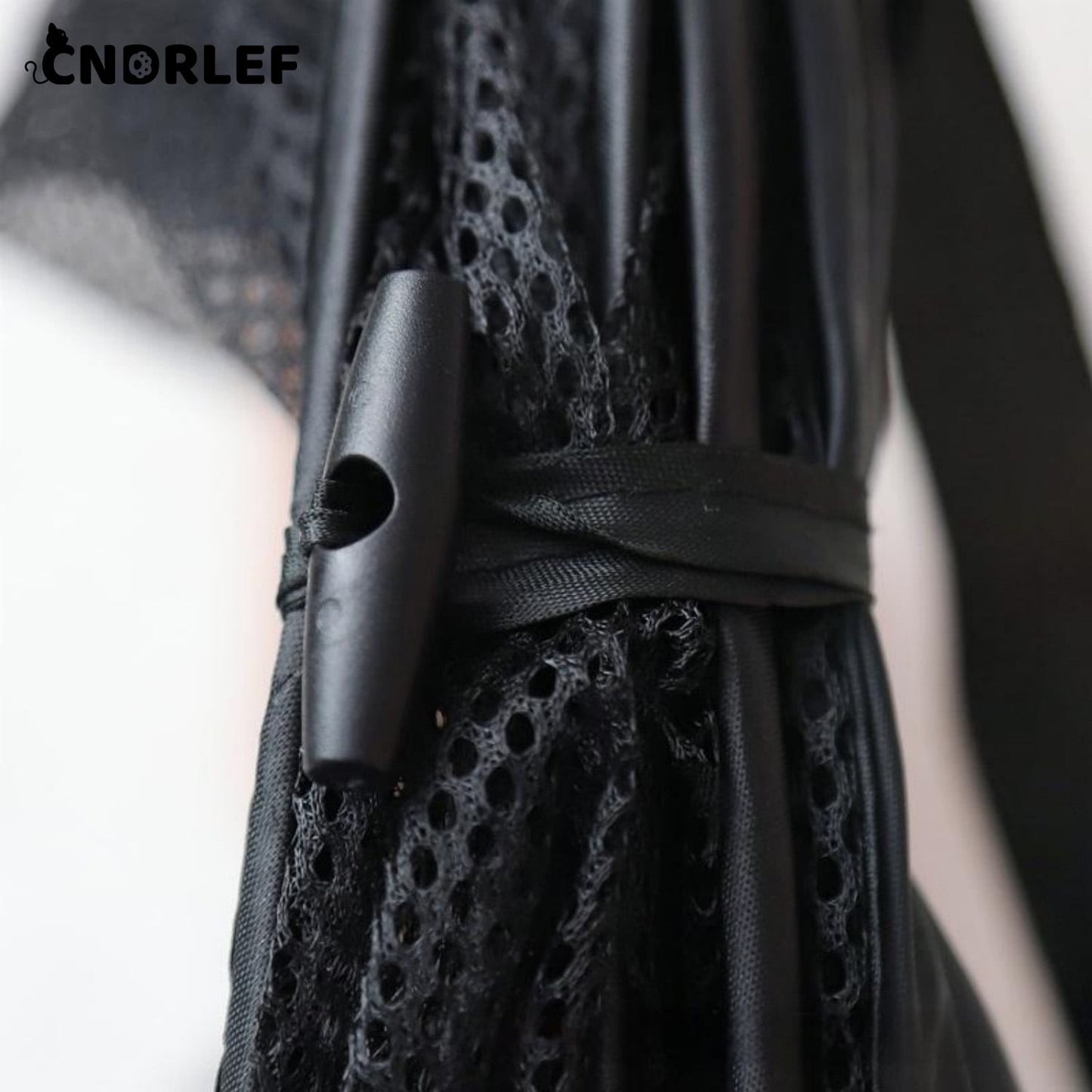 CNDRLEF 75L Pop Up Laundry Hamper, Foldable Mesh Laundry Basket with Handles, Collapsible Clothing Storage for Home, Dorm, Travel (Black)