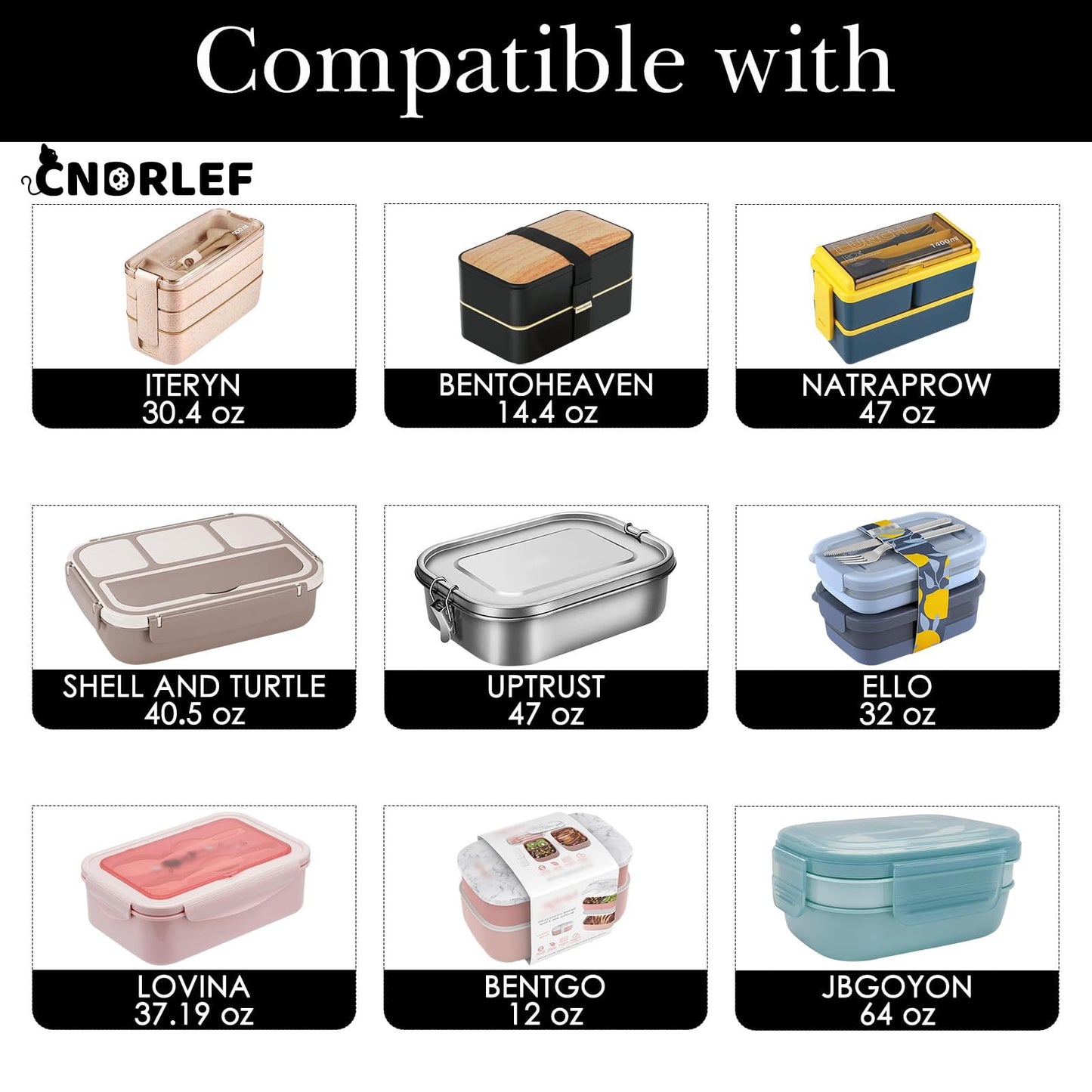 CNDRLEF Insulated Lunch Bag for Men & Women - Leakproof Cooler Tote with Shoulder Strap, Water Resistant Reusable Lunch Box for Work, Picnic, Beach, Travel (Black)