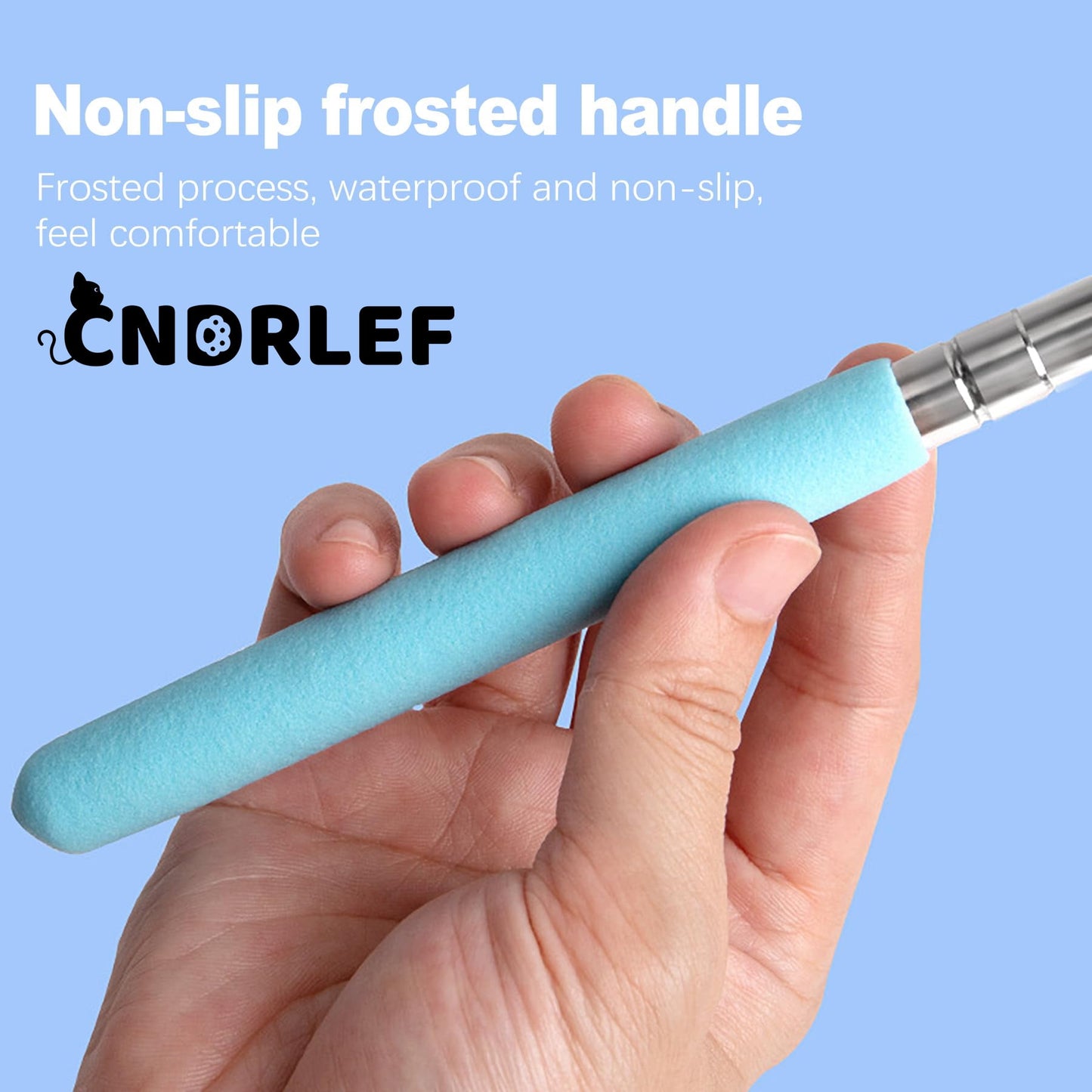 CNDRLEF 5 Pack Extendable Teacher Pointer Stick for Classroom, Presentations, Whiteboard - Telescoping Hand Pointer with 5 Colors, Sturdy & Non-Slip Grip